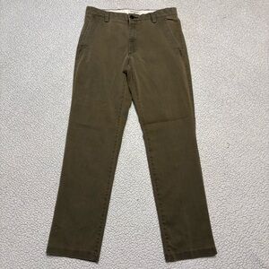 Dockers Slim Tapered Khaki Chino Pants Men’s 30x32 Olive Green‎ Stretch Casual